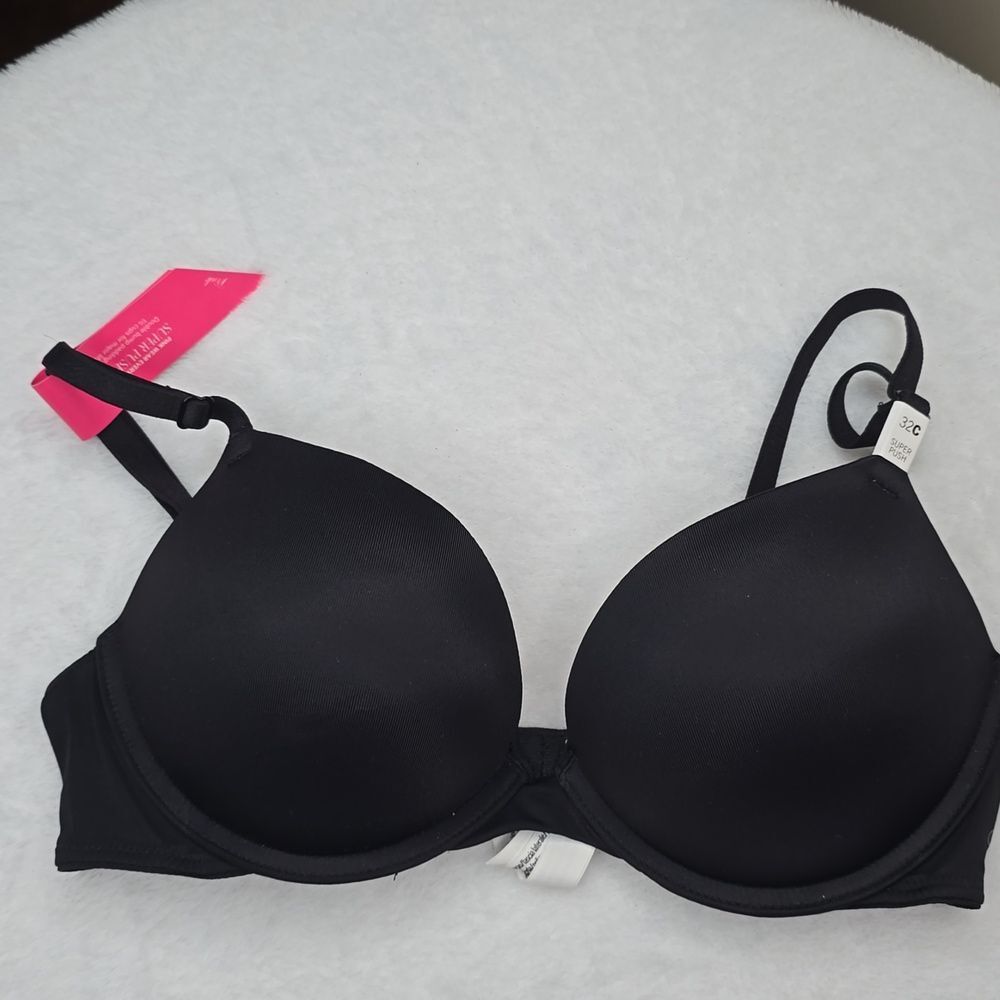 3274 NWT Victoria's Secret PINK Wear Everywhere Super Push-Up Bra Sz 32C - Picture 3 of 7